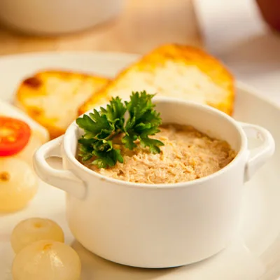 Country paté with toast